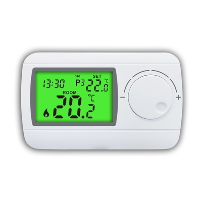 Riseem 230V Weekly Programmable ABS Wired Digital Boiler Thermostat for HVAC System