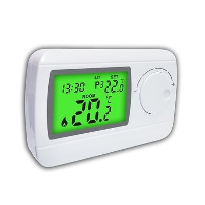 Riseem 230V Weekly Programmable ABS Wired Digital Boiler Thermostat for HVAC System