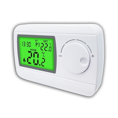 Riseem 230V Weekly Programmable ABS Wired Digital Boiler Thermostat for HVAC System