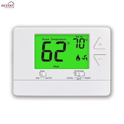 Riseem 24V White ABS PC Air Conditioner Battery Non-programmable Best Home Thermostats For Room HVAC System