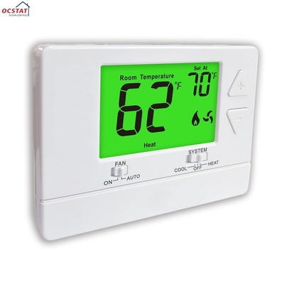 Riseem 24V White ABS PC Air Conditioner Battery Non-programmable Best Home Thermostats For Room HVAC System