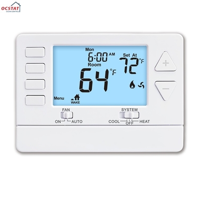 Riseem 24V LCD Digital 1 Heat 1 Cool Wired Room Home Thermostat for Air Conditioner OEM