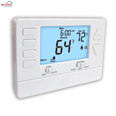 Riseem 24V LCD Digital 1 Heat 1 Cool Wired Room Home Thermostat for Air Conditioner OEM