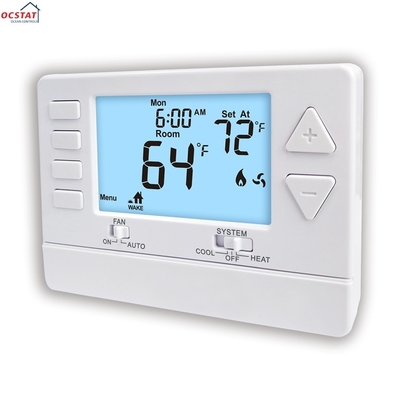 Riseem 24V LCD Digital 1 Heat 1 Cool Wired Room Home Thermostat for Air Conditioner OEM