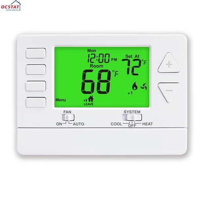 Riseem Digital LCD Battery 24V Electronic Room 7-Day Programming Thermostat For Temperature Control