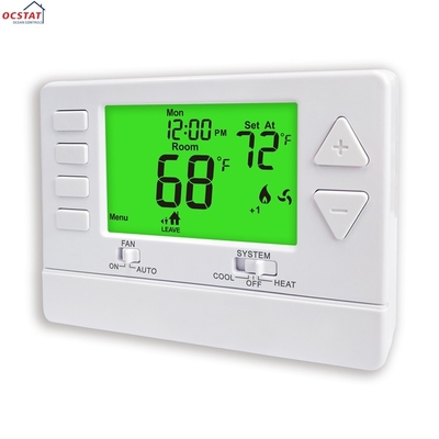 Riseem Digital LCD Battery 24V Electronic Room 7-Day Programming Thermostat For Temperature Control