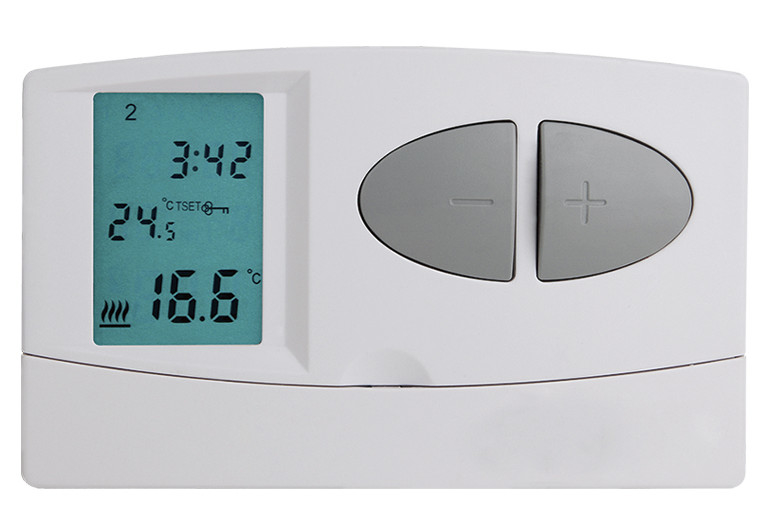 Large Screen Wired Room Thermostat For Heat Pump With Emergency Heat