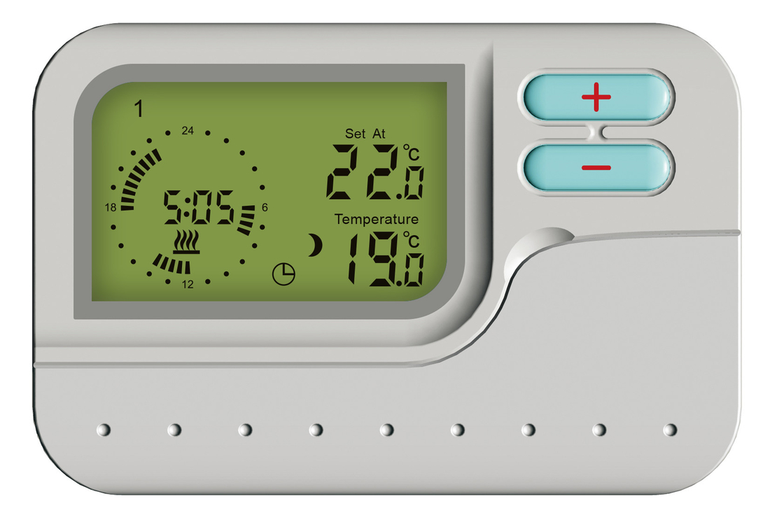 5-1-1 Day Programmable Thermostat wired weekly programmable thermostat digital thermostat 230V Power with AAA*batteries
