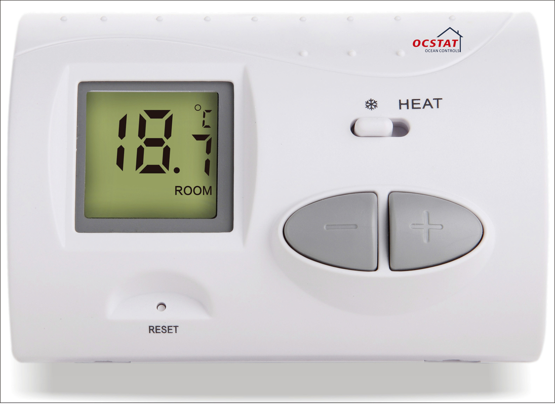 Wireless Non - Programmable Room Thermostat , Digital Fan Coil Thermostat