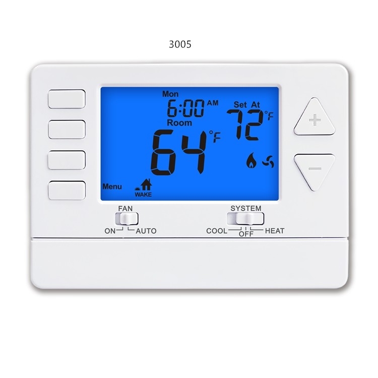 Riseem NTC Digital Single Stage Thermostat For Air Conditioning System HAVC System