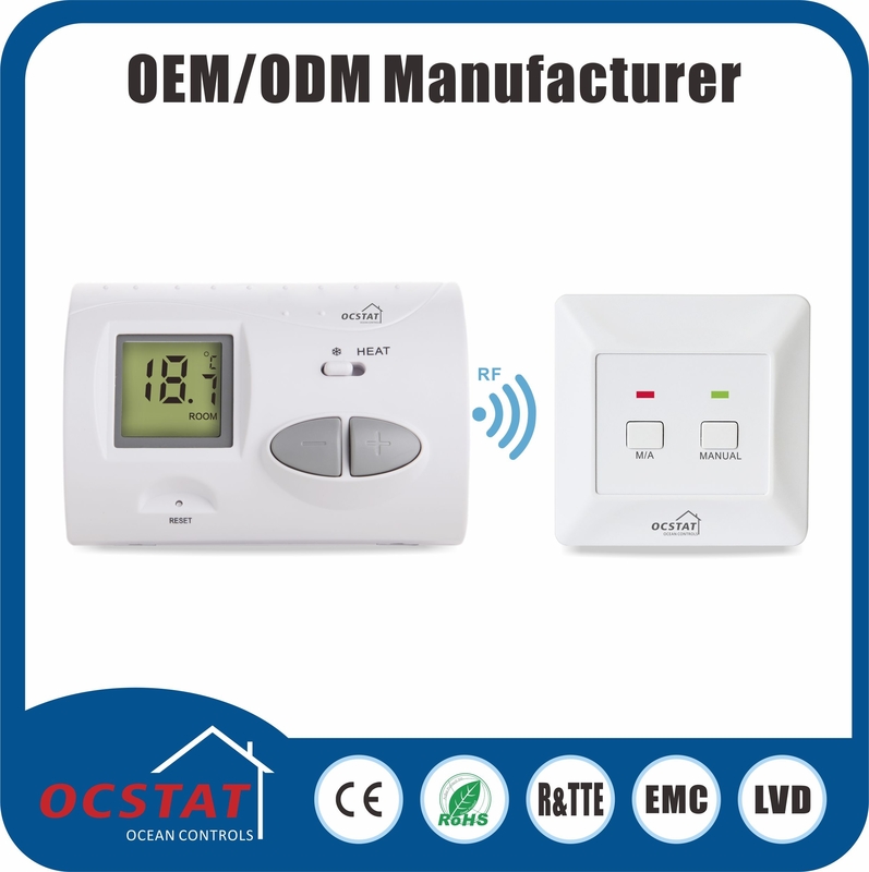 Wireless Digital Thermostat 868MHZ Radio Frequency Wireless Non - Programmable Multistage Controller