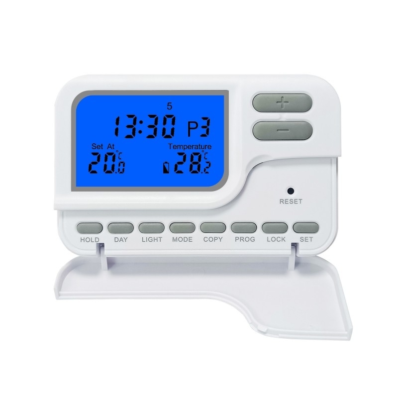 Riseem Digital LCD Display 7 Day Programmable Wiring a Room Thermostat with Manual Override Mode