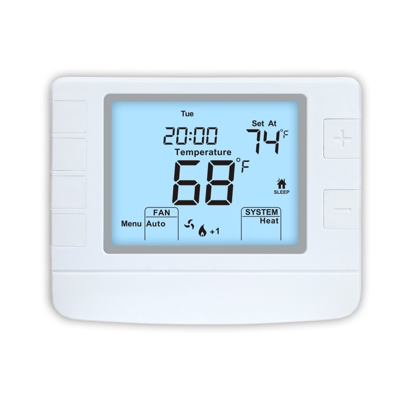 STN1320 24V White Color Heat Pump Non Programmable Home Thermostat Air Conditioner Heating Room Thermostat