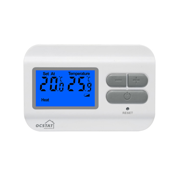 Riseem 868MHZ ABS Digital RF Thermostat For Heating And Cooling Room Gas Boilers LCD Display 230V Temperature Control Digital Room Thermostat Non-Programmable