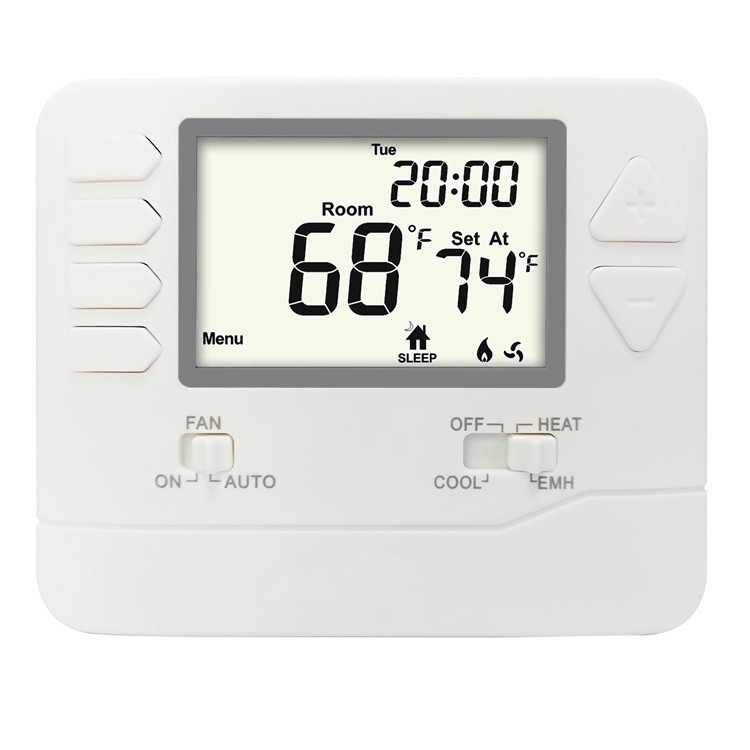 Riseem 24V Electronic Non Programmable Room Air Conditioning Heat Pump Thermostat for Home