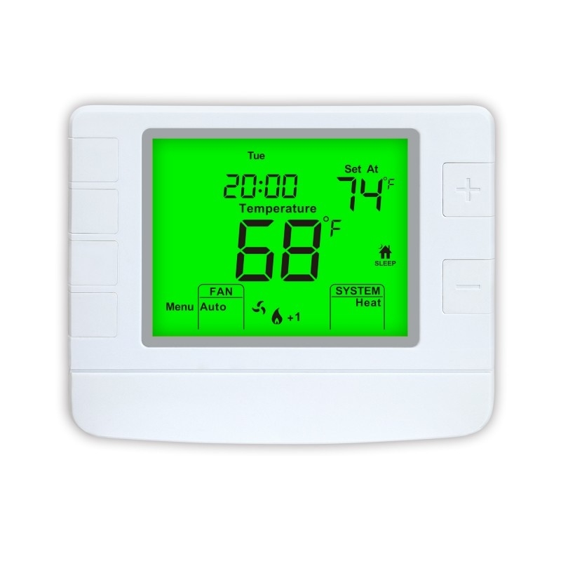 Riseem ABS 24V Wired Home Heat Pump Thermostat  IP20 Non Programmable