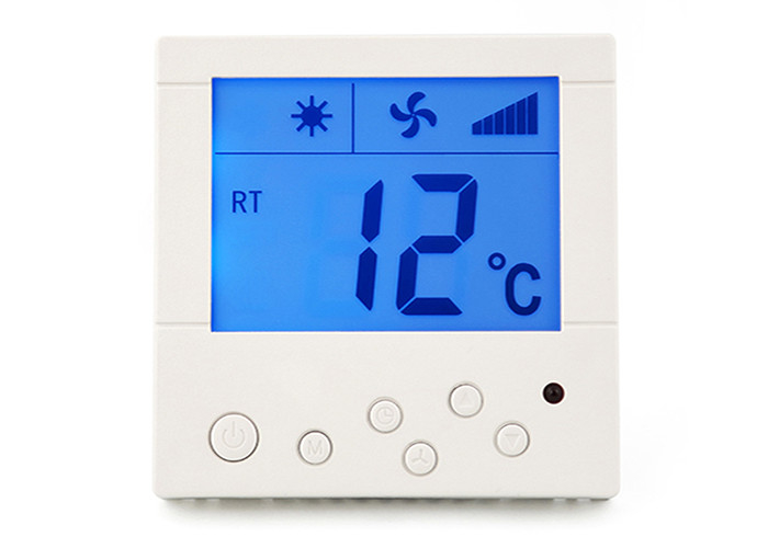 Household LCD Display Digital Fan Coil Thermostat Central Heating Room