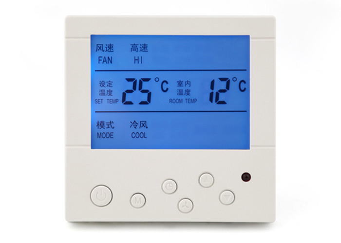 230V AC LCD Display Digital Fan Coil Thermostat Central Heating Room Household