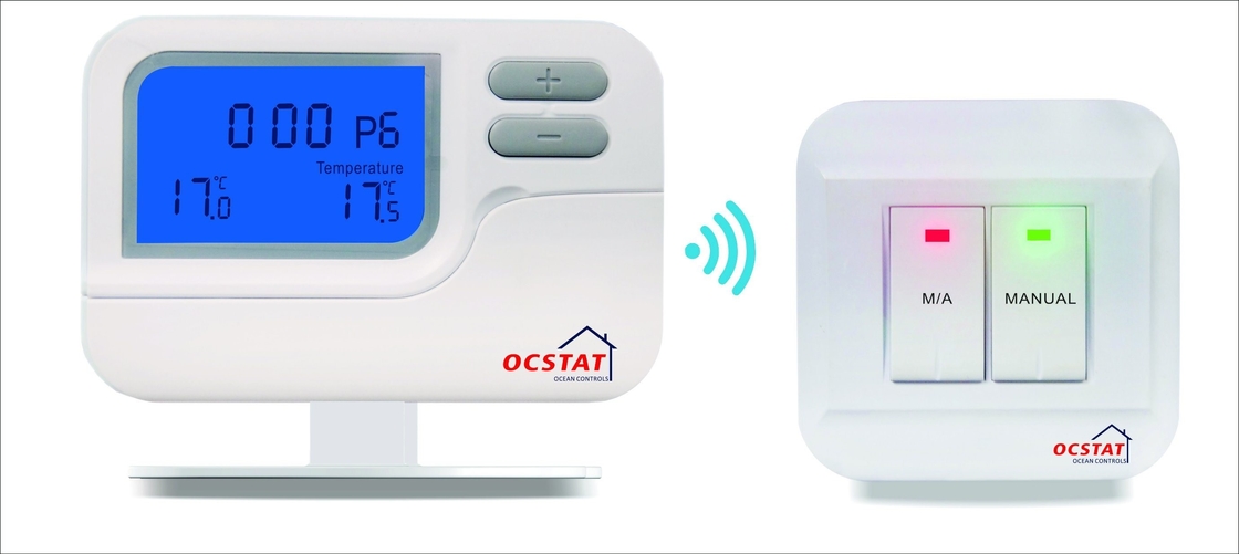 7 Day Programmable Air Conditioner Thermostat with Keypad Lockout