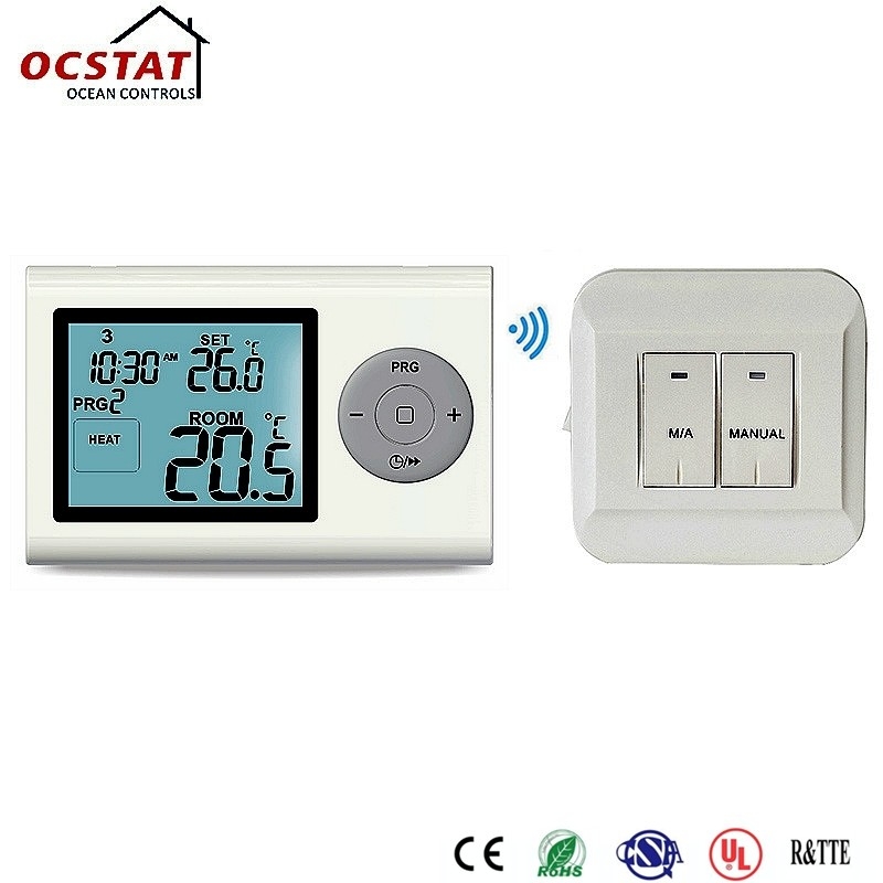 7 Day Programmable Thermostat ,  WiFi Room Thermostat With Heating And Cooling Control