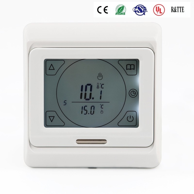 7 Day Programmable Underfloor Heating Room Thermostat Touch Screen Digital Control