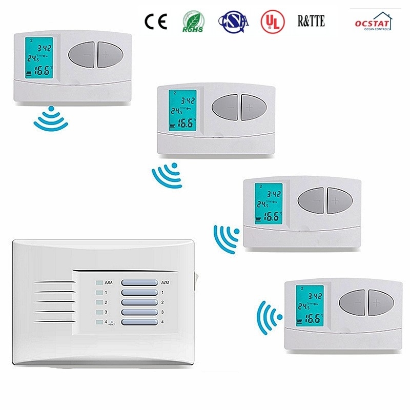 Riseem 230V 7 Day Programmable Digital Digital Room Thermostat Wireless Temperature Control Heating