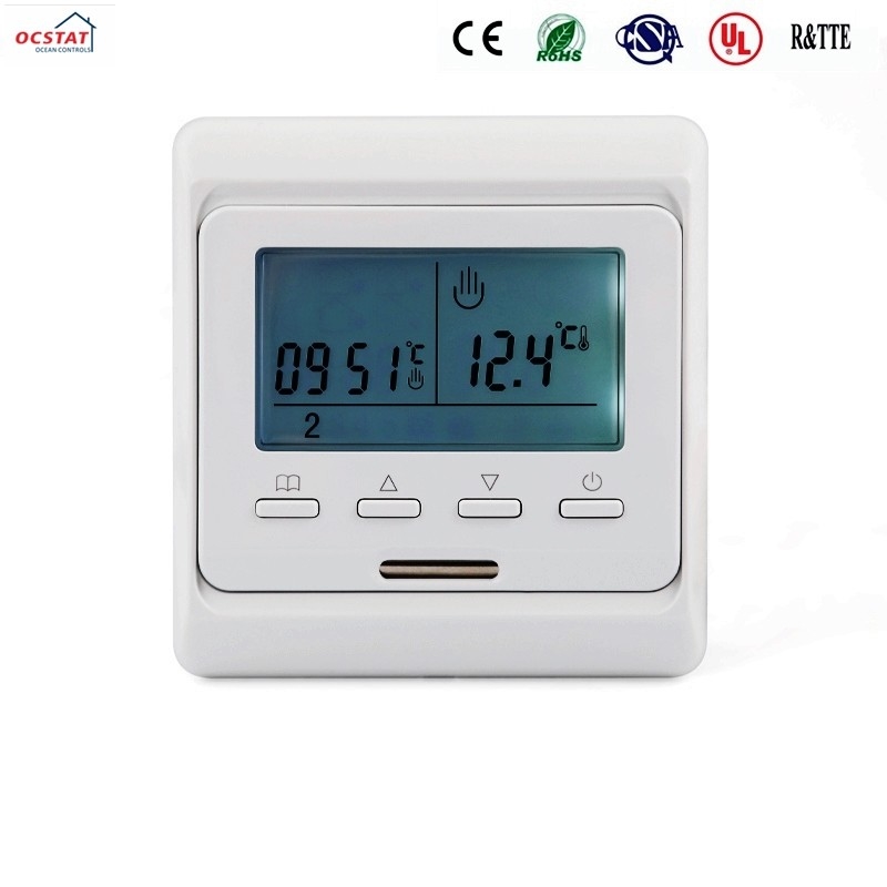 Temperature Control Underfloor Water Heating Room Thermostat Wired 7 Day Programmable