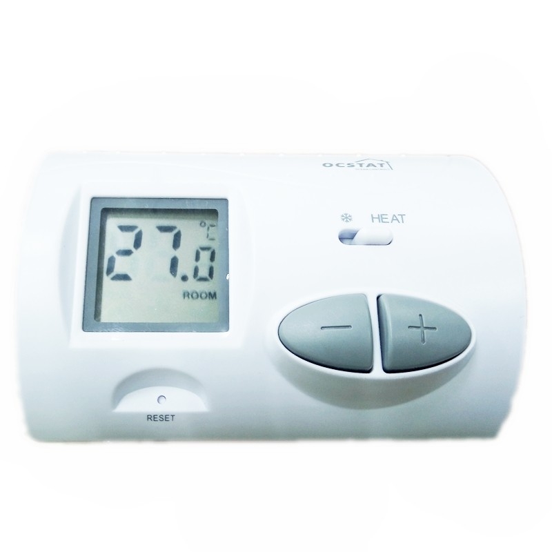 Battery Power Underfloor Heating Room Thermostat , Digital Non Programmable Thermostat