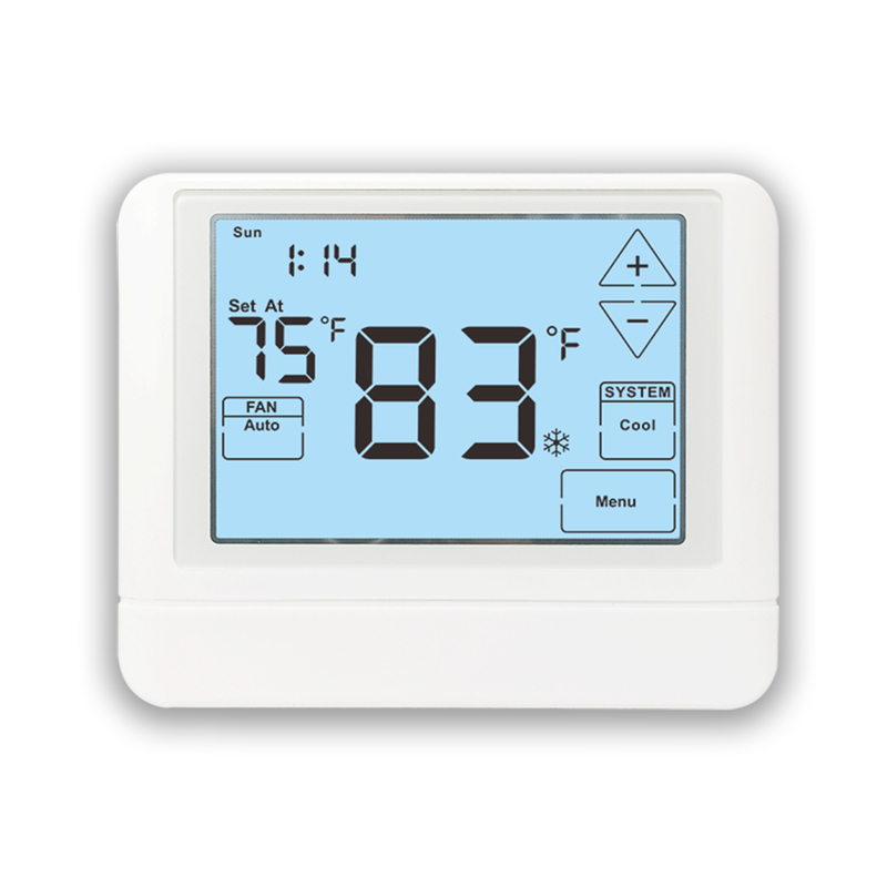 White Digital Display Style 7 Day Programmable Thermostat NTC Sensor