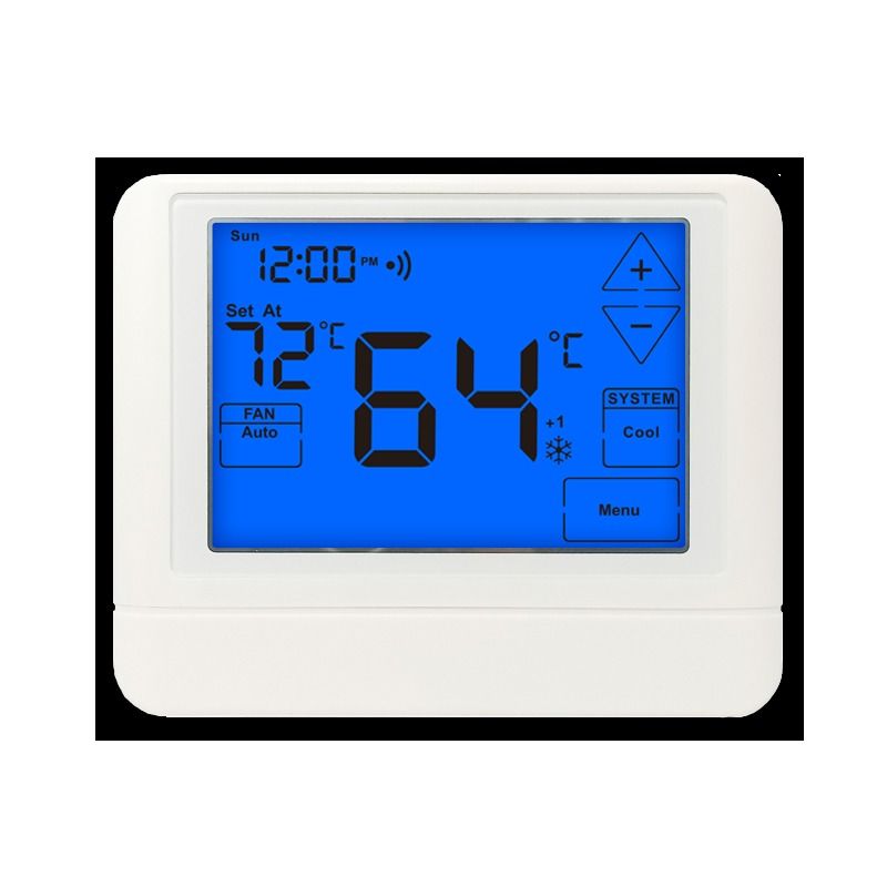 ±1C Accuracy Digital Room Thermostat for Energy Efficiency in White