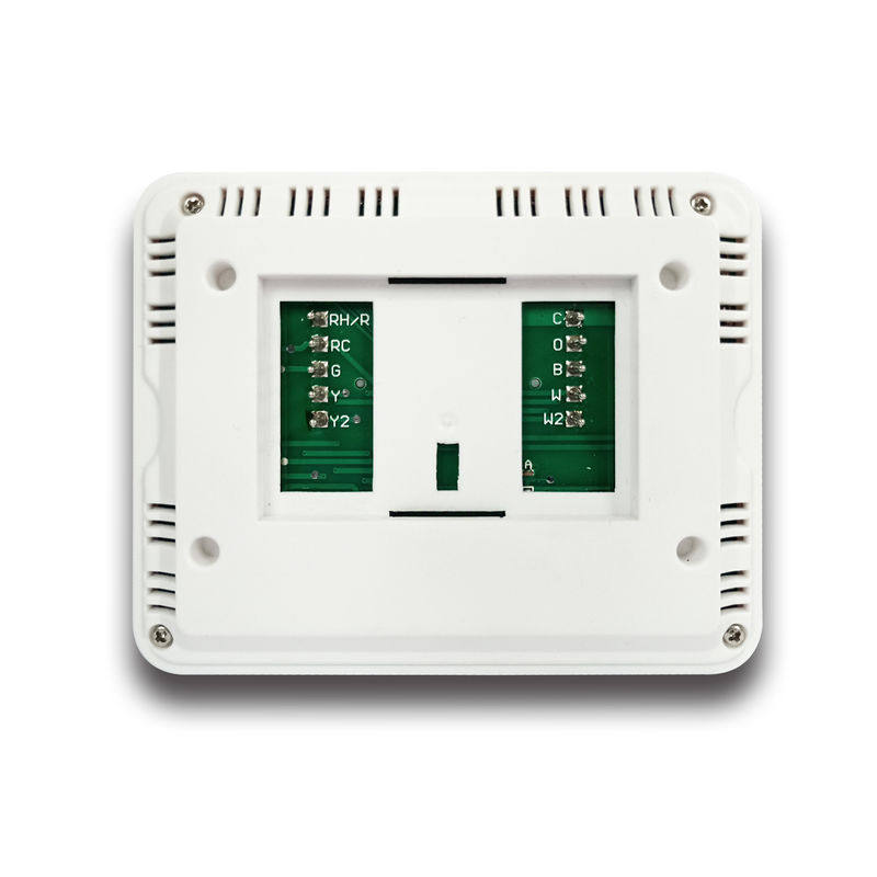 Large LCD Screen White Color Wireless Digital Room Thermostat With NTC Sensor