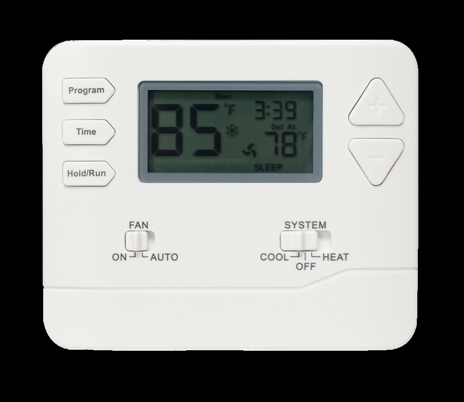 Non-Programmable White Programmable Room Thermostat For Comfortable Temperature Control And Energy Efficiency
