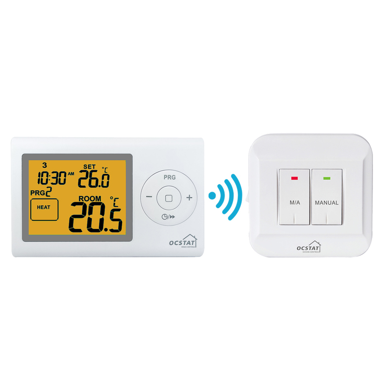 Upgrade Your Home's Heating and Cooling System with White Digital Room Thermostat Powered by 2*AAA Battery