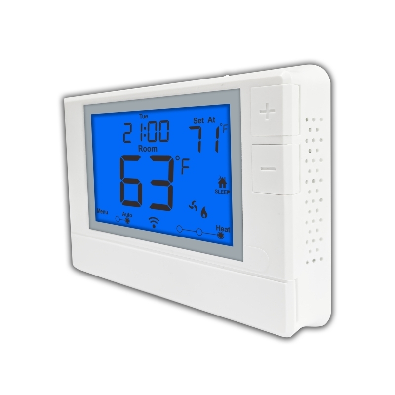 Coiiwsei Blue LCD Display Intelligent Temperature Controller for Indoor in Hotels and Houses