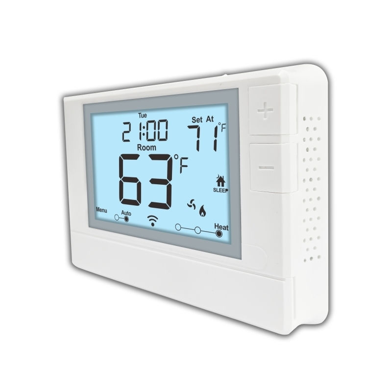 Coiiwsei Thermostat 7 Day Electronic Room Thermostat Mode Switch HEAT/OFF/COOL Lcd Display White