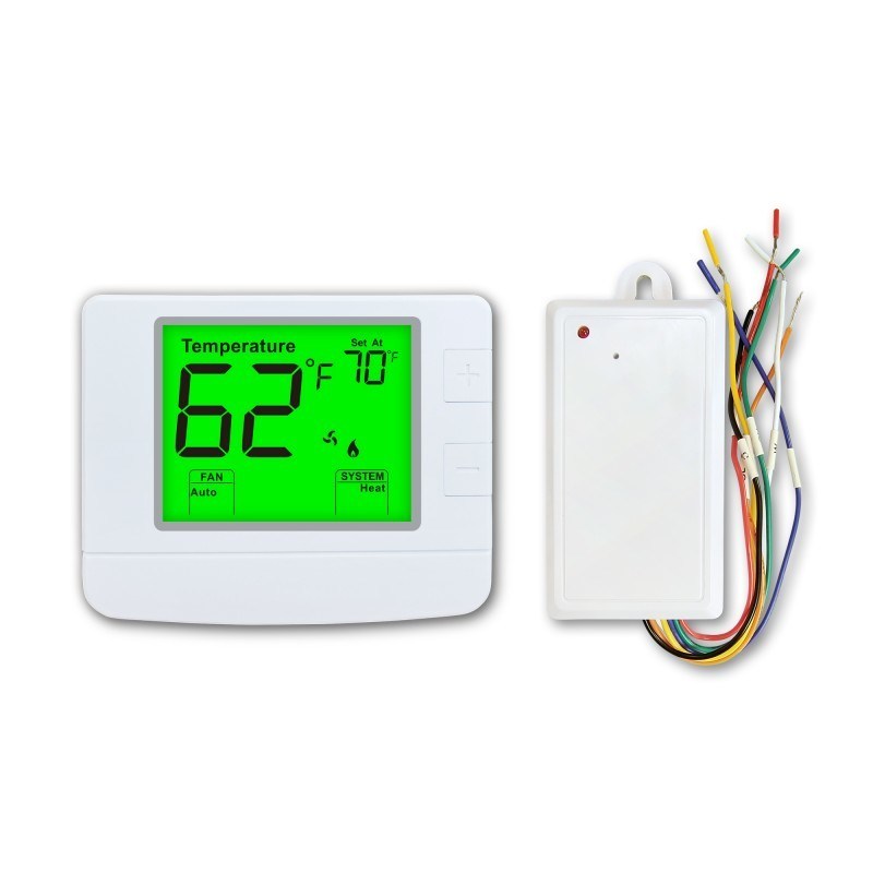 Non-programmable Wireless Room Thermostat with Wi-Fi 2.4GHZ Smart Life Works With Alexa Material Anti-flammable PC ABS