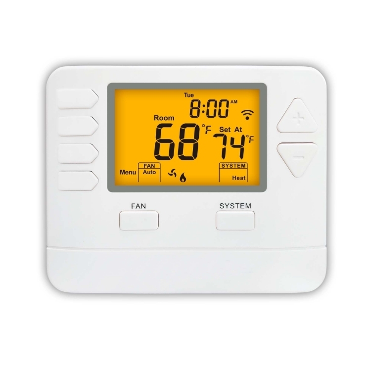 Riseem Large LCD Display Adjustable Thermostat WIFI TUYA Smart Control Made of ABS Material