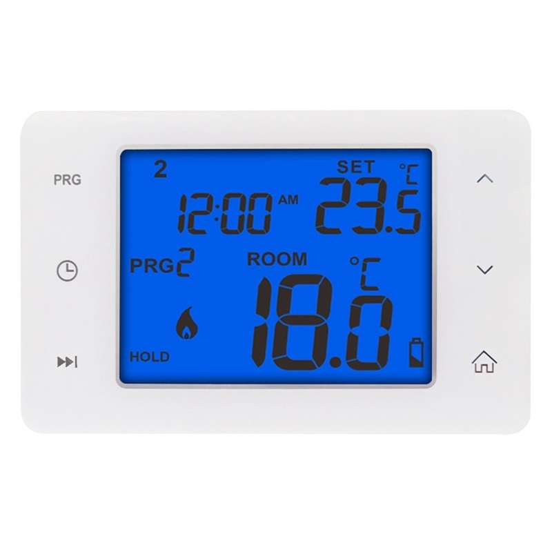 New Touch Button Display HVAC Thermostat / Digital Heat Pump Thermostat With 2*Aaa Size Battery