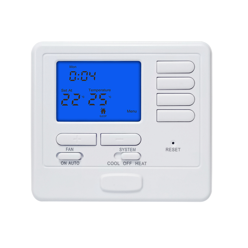 24V Electronic Programmable Room Thermostat  Large Screen Dispaly