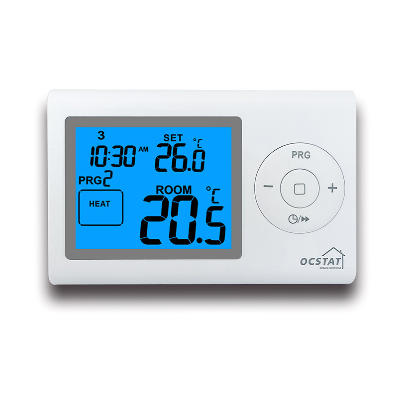 Double Function Electronic Room Thermometer , Seven Day Programmable Thermostat