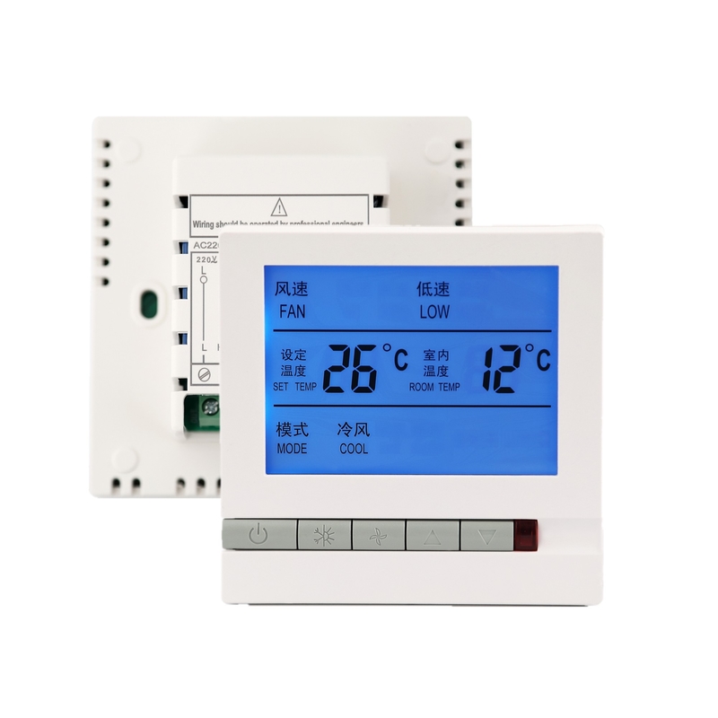 3 Wind Speeds 230VAC Fan Coil Thermostat Unit Controller Non - Programmable