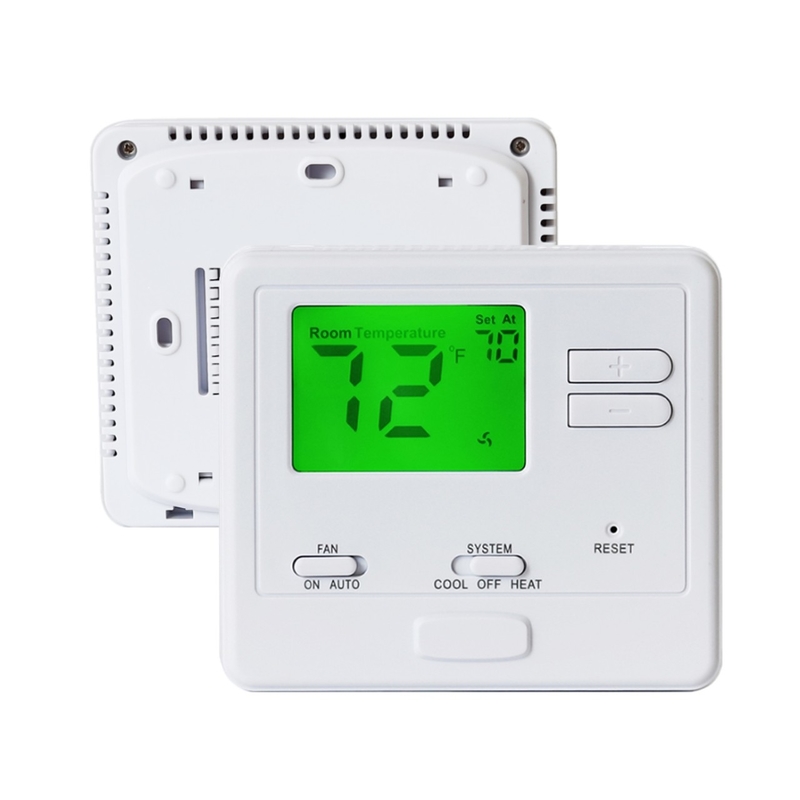LCD Screen Single Stage Thermostat  For AC Heating  Save Energy