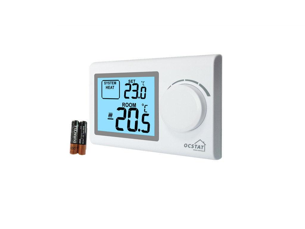 ROHS Non Programmable Thermostat / Large Button ABS 230V Wifi Wired Heating Controller Room Thermostat For Underfloor