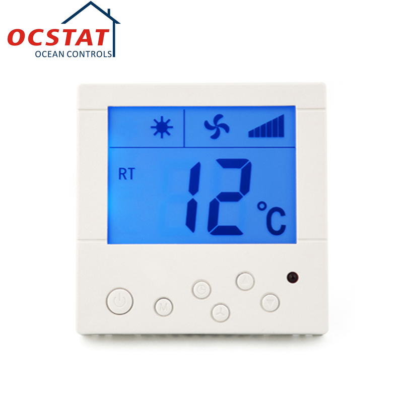 230VAC Fireproof ABS Fan Coil Thermostat 1℃ Accuracy