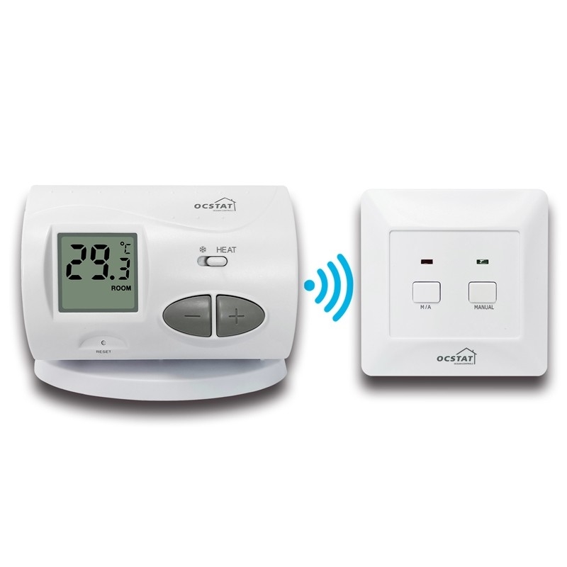 Riseem 868MHZ Underfloor Heating Push Button RF Electric Room Thermostat