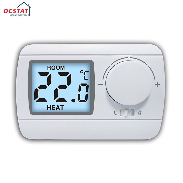 Riseem 230V AC 50Hz Wired Heating Thermostat For Boiler Room HVAC System