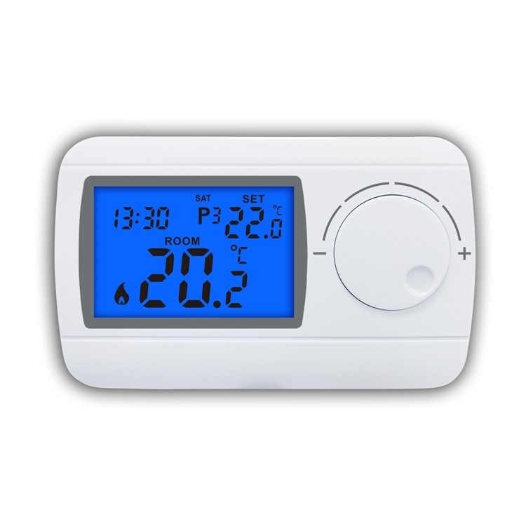 Riseem 230V Dial Button Digital LCD Electronic Thermostat Heating Room 7 Day Programmable