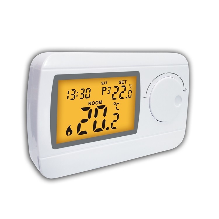 Riseem ABS Gas Boiler Wired Digital Room Thermostat Programmable For HVAC System