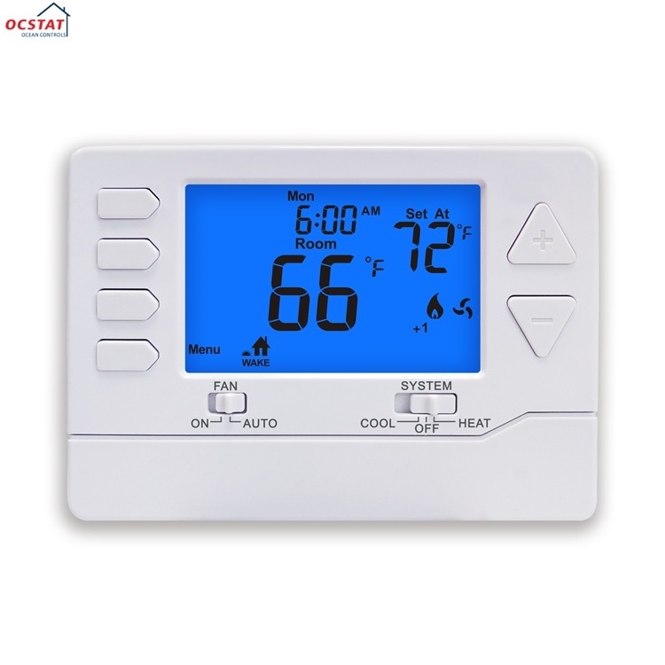 Riseem ABS 24V 7 Day Programmable Smart Room Thermostat with LCD Display