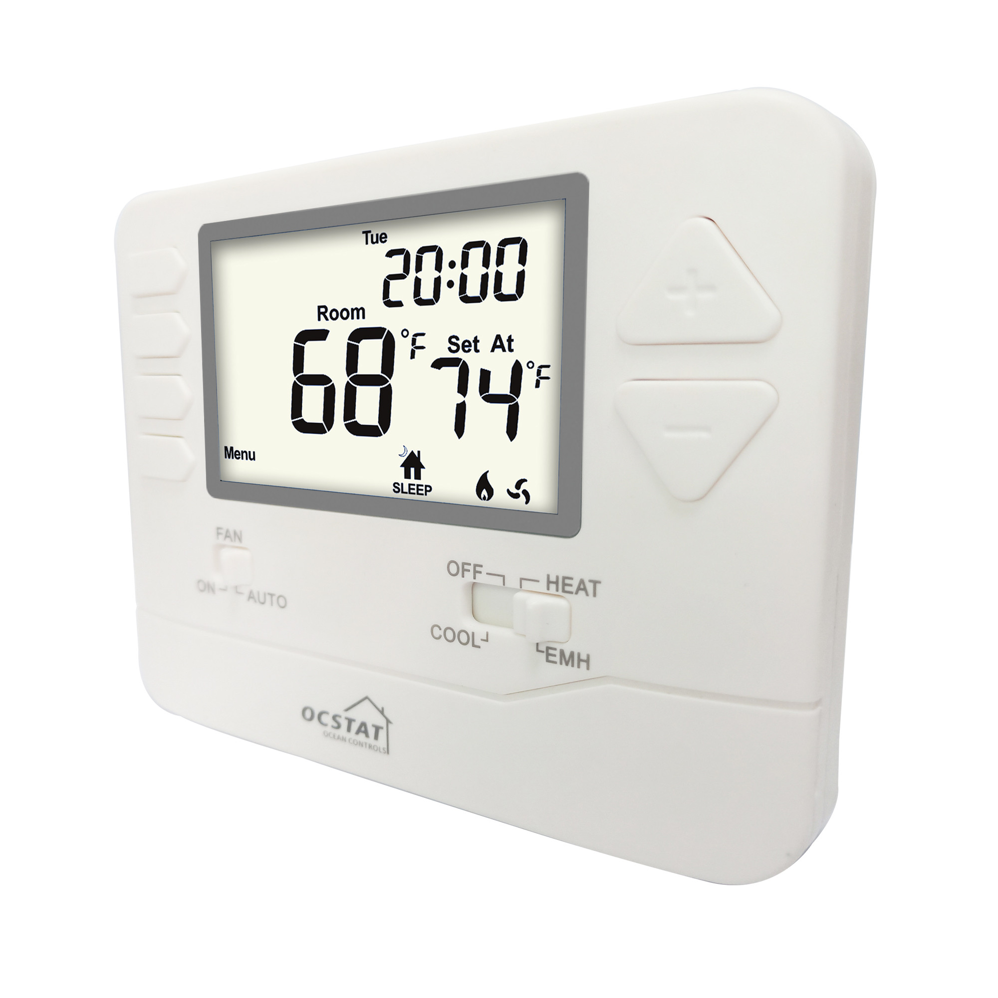 2 heat 1 cool Nonprogrammable Electric or Gas Room Thermostat with